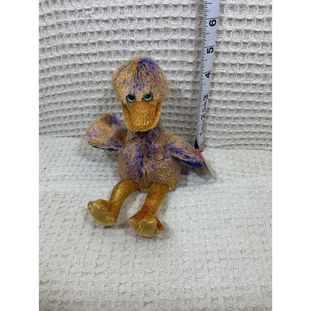 Ty Beanie Baby Kids 6 Inch Multicolor Good Dinky the Duck Plush 2000 Vintage‎